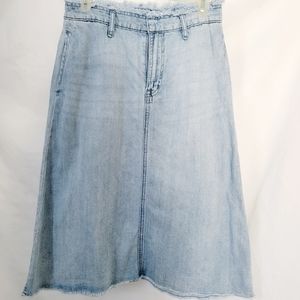 Vintage Gap High Waist Light Wash Denim Jeans Skirt Size 26